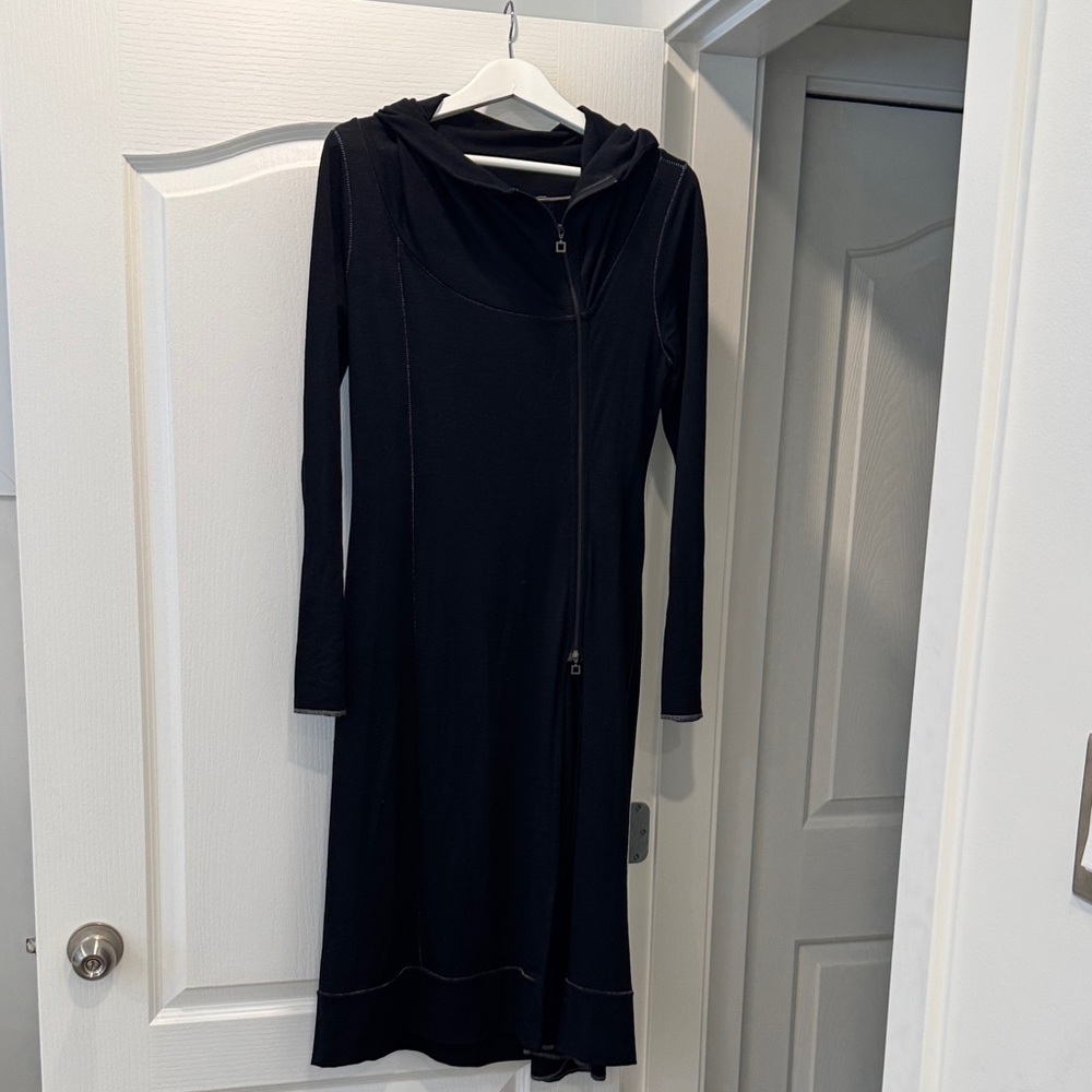 Sarah Pacini Black Long Sleeve Dress
